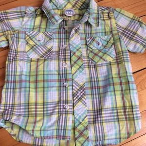 Boys Plaid Button Down Shirt